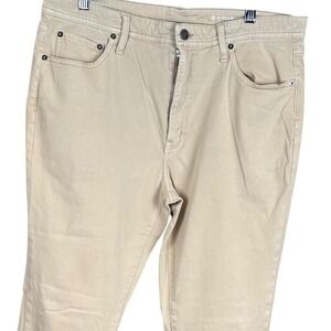 G/FORE Mens 5-Pocket Golf Pants Sand Tan 36x32 Cotton Modal Stretch Trousers